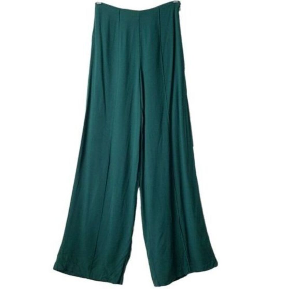 Forever 21 Wide Leg Casual Pants Green XS - Picture 2 of 7